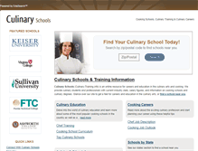 Tablet Screenshot of culinary-training.info